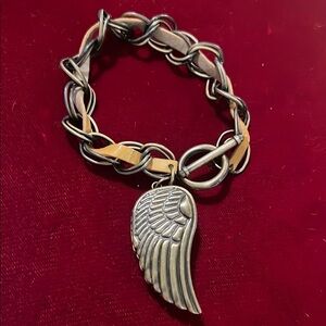 Decree Bronze Wing Charm Watch Bracelet